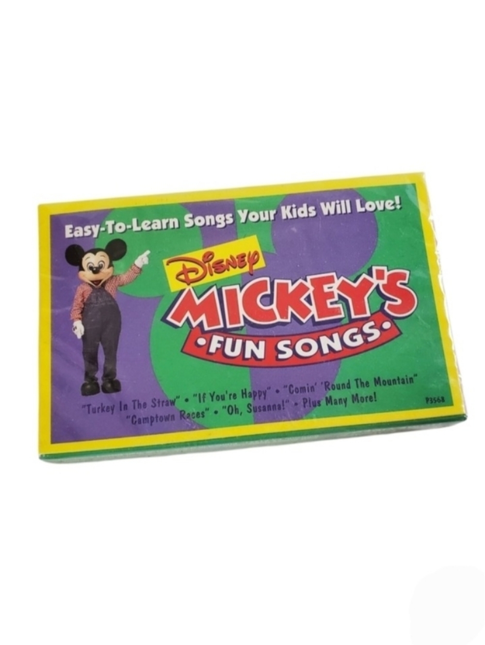 Disney Mickey's Fun Songs Cassette Tape Factory Sealed Vintage 90s Music